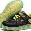 Spider LED Light Up Shoes Kids Rechargeable Sneakers Toddler-2