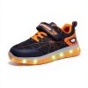 Pavo Kids LED Light Up Sneakers Rechargeable Spider Design-3