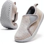 Kids Walking Shoes Knitted Mesh Wide Toe Non-Slip Sole-0