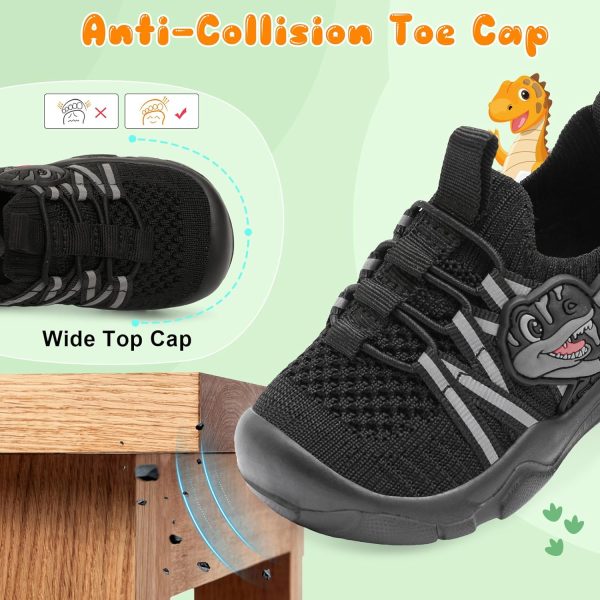 Pavo Toddler Sneakers Dinosaur Design Breathable Knit-4