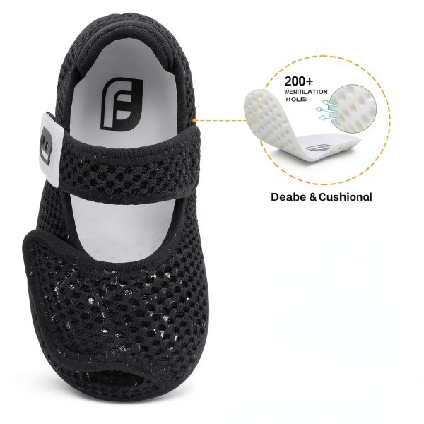 Toddler Barefoot Shoes Wide Width Breathable Knit Non-Slip-4