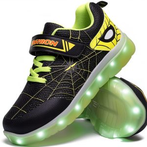 Spider LED Light Up Shoes Kids Rechargeable Sneakers Toddler-0