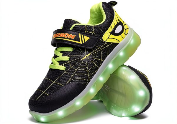 Spider LED Light Up Shoes Kids Rechargeable Sneakers Toddler-0