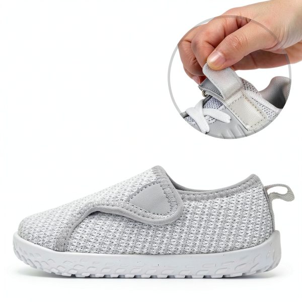 Kids Walking Shoes Knitted Mesh Wide Toe Non-Slip Sole-3