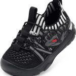 Toddler Sneakers Dinosaur Design Breathable Knit Walking-0