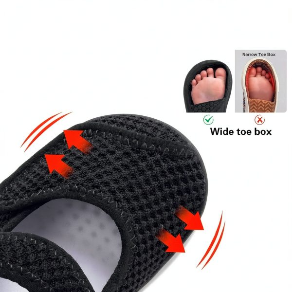 Toddler Barefoot Shoes Wide Width Breathable Knit Non-Slip-1