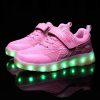 Spider LED Light Up Shoes Kids Breathable USB Rechargeable-4
