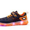 LED Light Up Shoes Kids Rechargeable Spider Design Sneakers-4