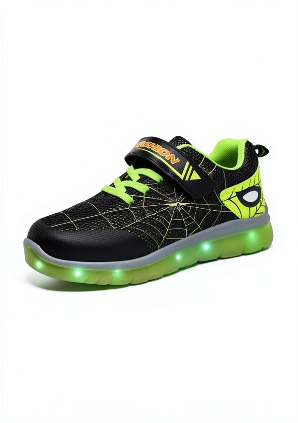 Spider LED Light Up Shoes Kids Rechargeable Sneakers Toddler-3