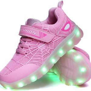 Spider LED Light Up Shoes Kids Breathable USB Rechargeable-0