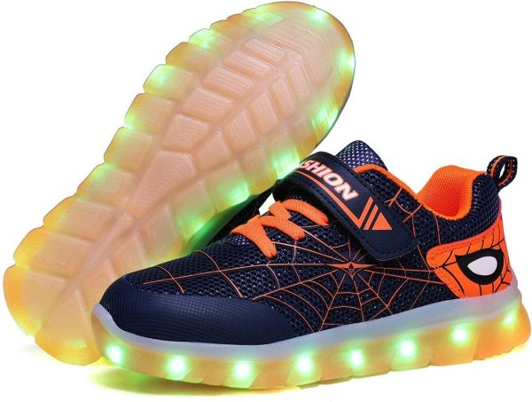 LED Light Up Shoes Kids Breathable Rechargeable Sneakers-2