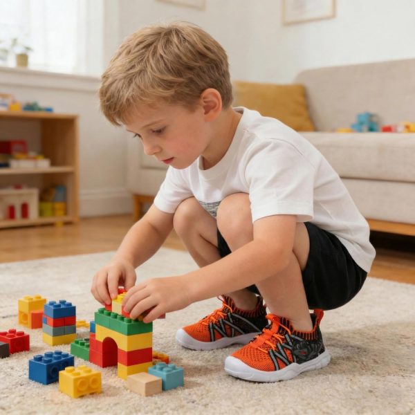 Dinosaur Toddler Sneakers Breathable Knit Pull On Walking-1