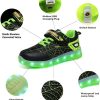 Kids LED Light Up Sneakers Rechargeable Spider Design Shoes-3