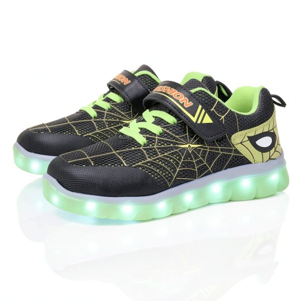 Spider LED Light Up Shoes Kids Rechargeable Sneakers Toddler-4