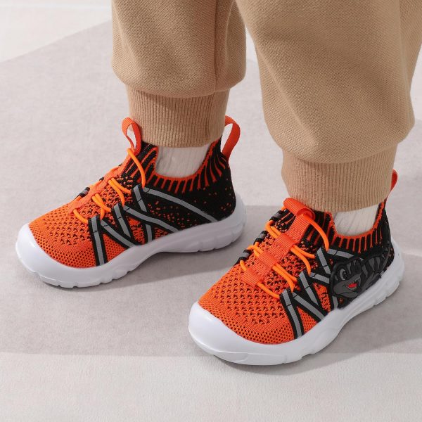 Dinosaur Toddler Sneakers Breathable Knit Pull On Walking-2