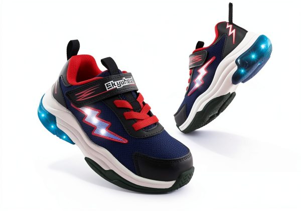 LED Kids Running Shoes Pavo Light Up Sneakers-1