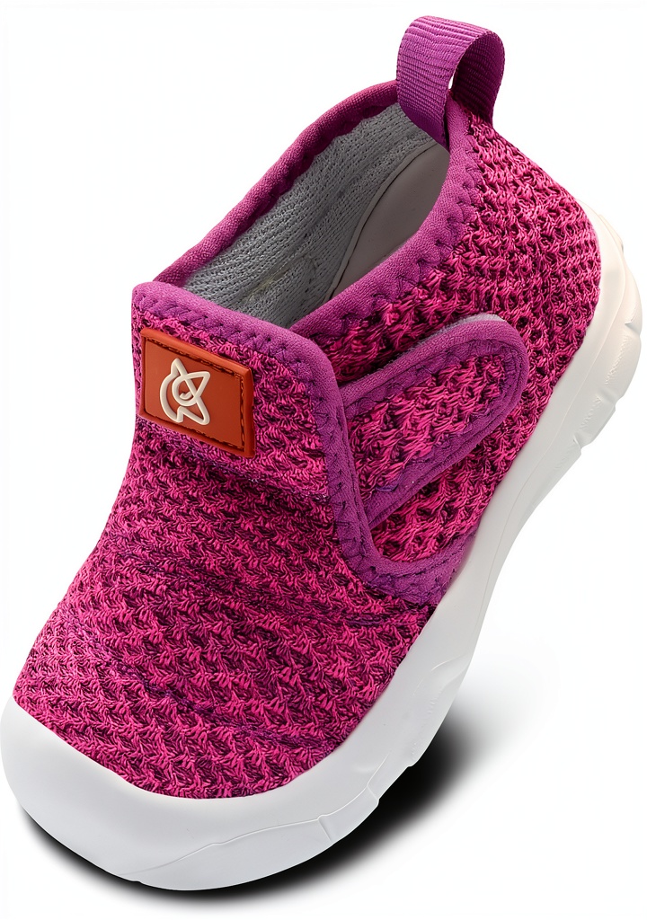 Toddler sneakers with wide toe box and non-slip soles