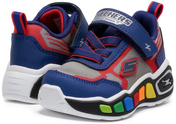 Skechers Boys Walking Shoes Navy/Red 10 Toddler-6