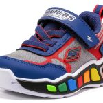 Skechers Boys Walking Shoes Navy/Red 10 Toddler-0