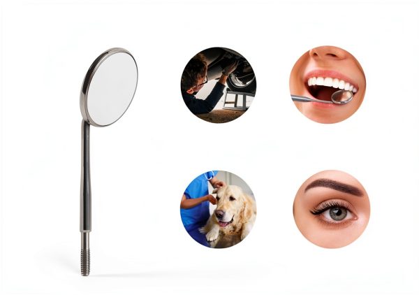 Artman Instruments Dental Mirror Size 5 Rhodium Plated Stainless Steel-6