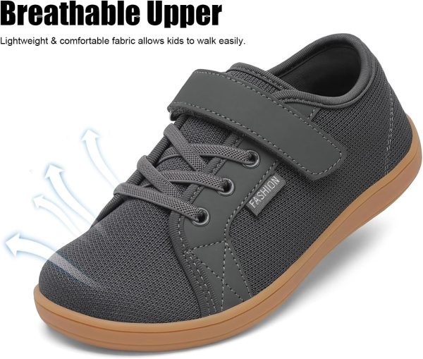 KidFit Kids Barefoot Walking Shoes - Wide Toe Breathable Upper-4