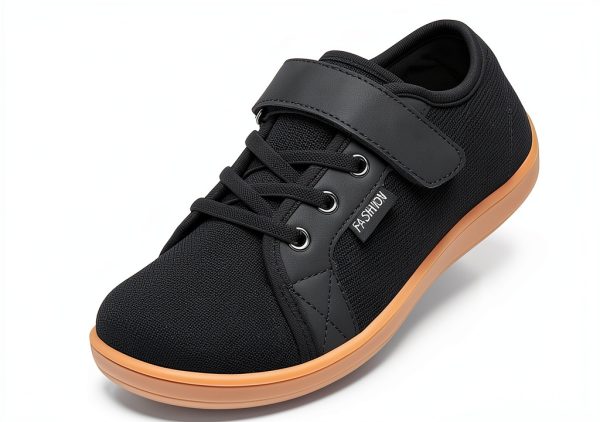 KidFit Kids Barefoot Walking Shoes – Breathable Upper, Grey 7.5-4