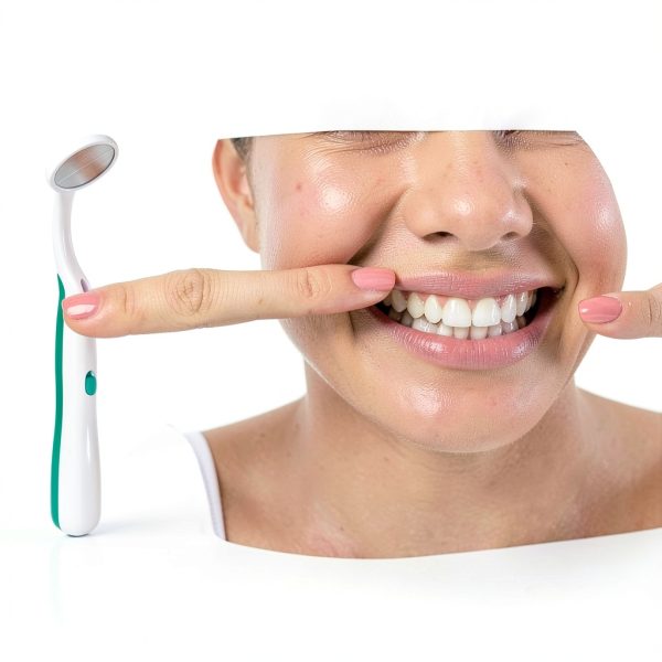 Dental Mirror 2 Pieces Light Anti Fog Ofakouss Blue & Green-1
