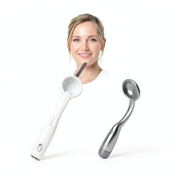 Dental Mirror 2 Pcs LED Light Anti-Fog OUMJCING Oral Care Tool-3