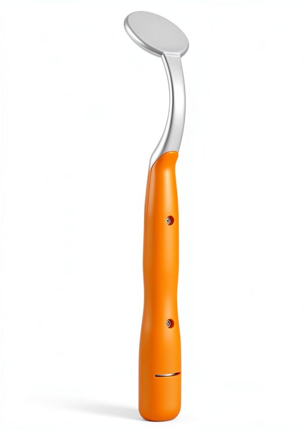 Dental Mirror 2 Pcs LED Lighted Anti-Fog Curve Angle Tool by Ceonam-2