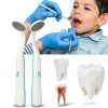 Dental Mirror 2 Pieces Light Anti Fog Ofakouss Blue & Green-5