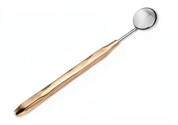 Dental Mirror ARTMAN INSTRUMENTS Set of 5 Stainless Steel Gold Handles-2