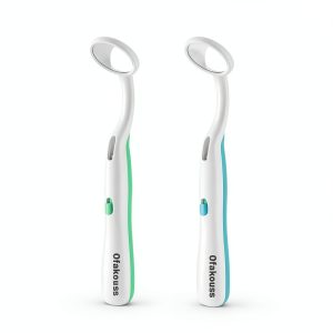 Dental Mirror 2 Pieces Light Anti Fog Ofakouss Blue & Green-0