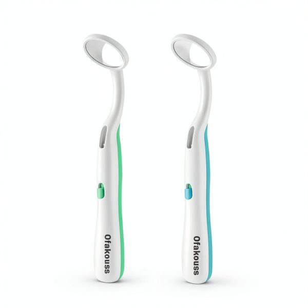 Dental Mirror 2 Pieces Light Anti Fog Ofakouss Blue & Green-0