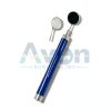 Dental Mirror WSI LED Light Anti-Fog Stainless Steel Blue Handle #4/#5-2