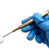 Dental Mirror ARTMAN INSTRUMENTS Set of 5 Stainless Steel Gold Handles-5