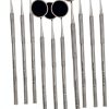 Dental Mouth Mirror WSI Premium 10-Pack Stainless Steel 22mm-0