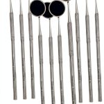 Dental Mouth Mirror WSI Premium 10-Pack Stainless Steel 22mm-0