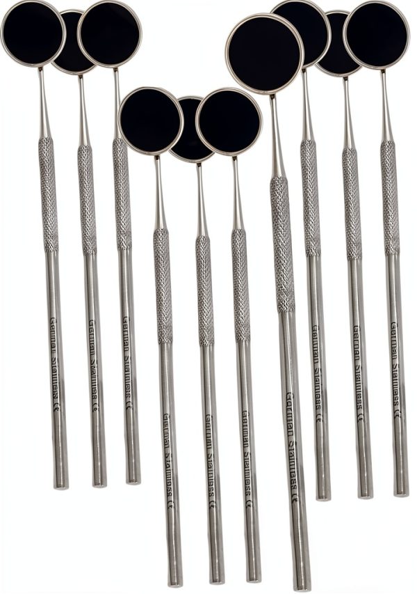 Dental Mouth Mirror WSI Premium 10-Pack Stainless Steel 22mm-0