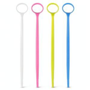 Disposable Dental Mirror 40pcs AH Anti-Fog 6.3" Handle – 4 Colors-0