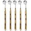 Dental Mirror ARTMAN INSTRUMENTS Set of 5 Stainless Steel Gold Handles-0