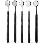 Dental Mirror ARTMAN INSTRUMENTS Set of 5 Stainless Steel Matte Black-0
