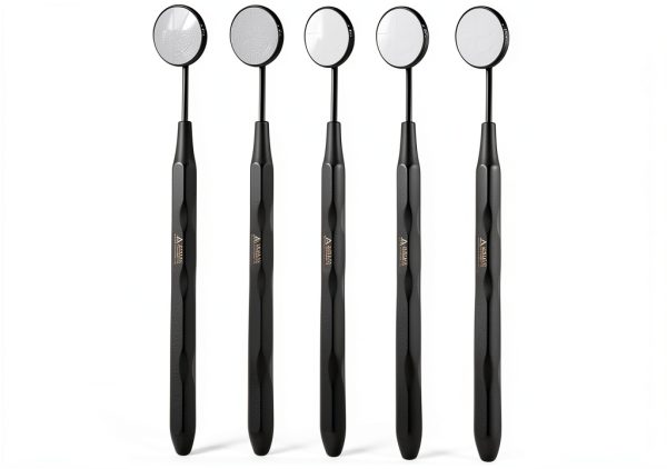 Dental Mirror ARTMAN INSTRUMENTS Set of 5 Stainless Steel Matte Black-0