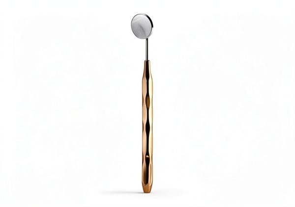 Dental Mirror ARTMAN INSTRUMENTS Set of 5 Stainless Steel Gold Handles-3