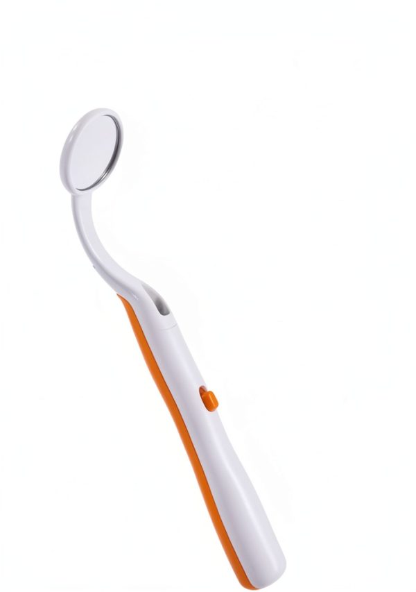 Dental Mirror 2 Pcs LED Lighted Anti-Fog Curve Angle Tool by Ceonam-3