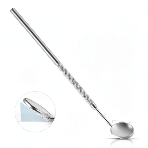 Dental Inspection Mirror Annhua Stainless Steel Anti-Fog Curved Mirror-1
