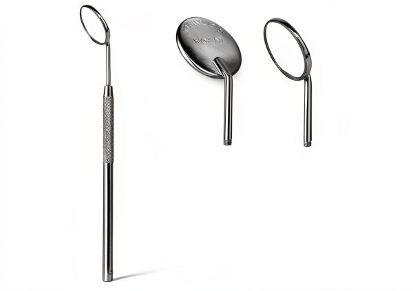 Dental Mirror HOKIN Stainless Steel with Two Detachable Heads-5