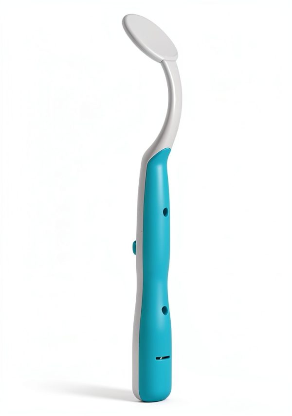 Dental Mirror 2 piece LED Lighted Anti Fog Curve Angle by Ceonam CEM05-2