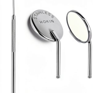 Dental Mirror HOKIN Stainless Steel with Two Detachable Heads-0