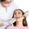 Dental Mirror 2 piece LED Lighted Anti Fog Curve Angle by Ceonam CEM05-4