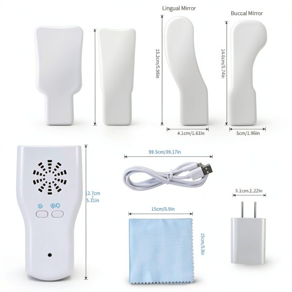 Dental Photography Mirrors Anti Fog Healthible Mirror with Fan LED-4